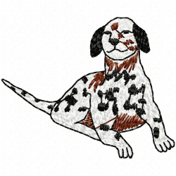 Dogs Embroidery Design 8